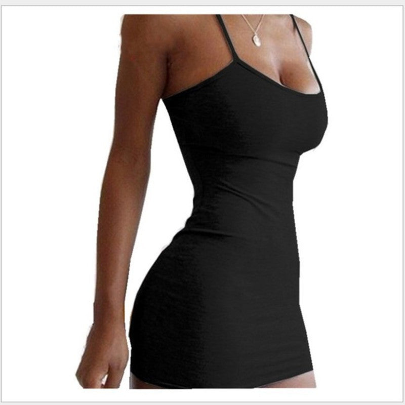 Pure Color Simple Dress