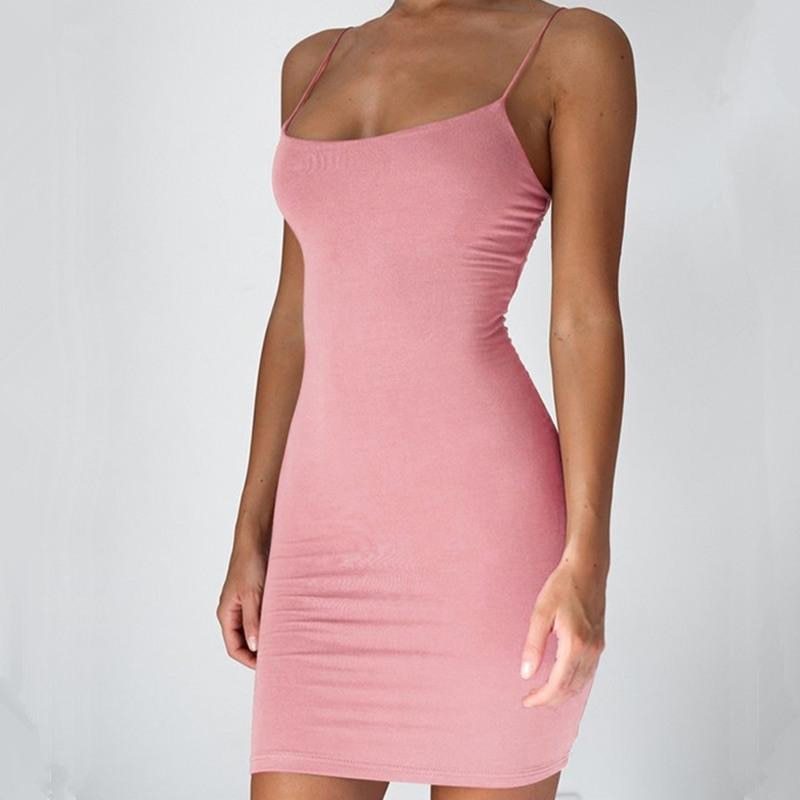 Pure Color Simple Dress
