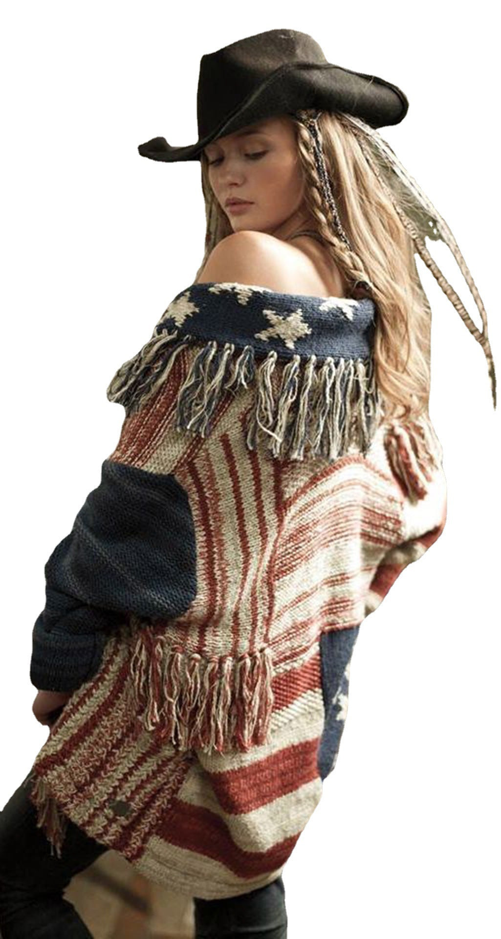 New European and American Sweater Coat